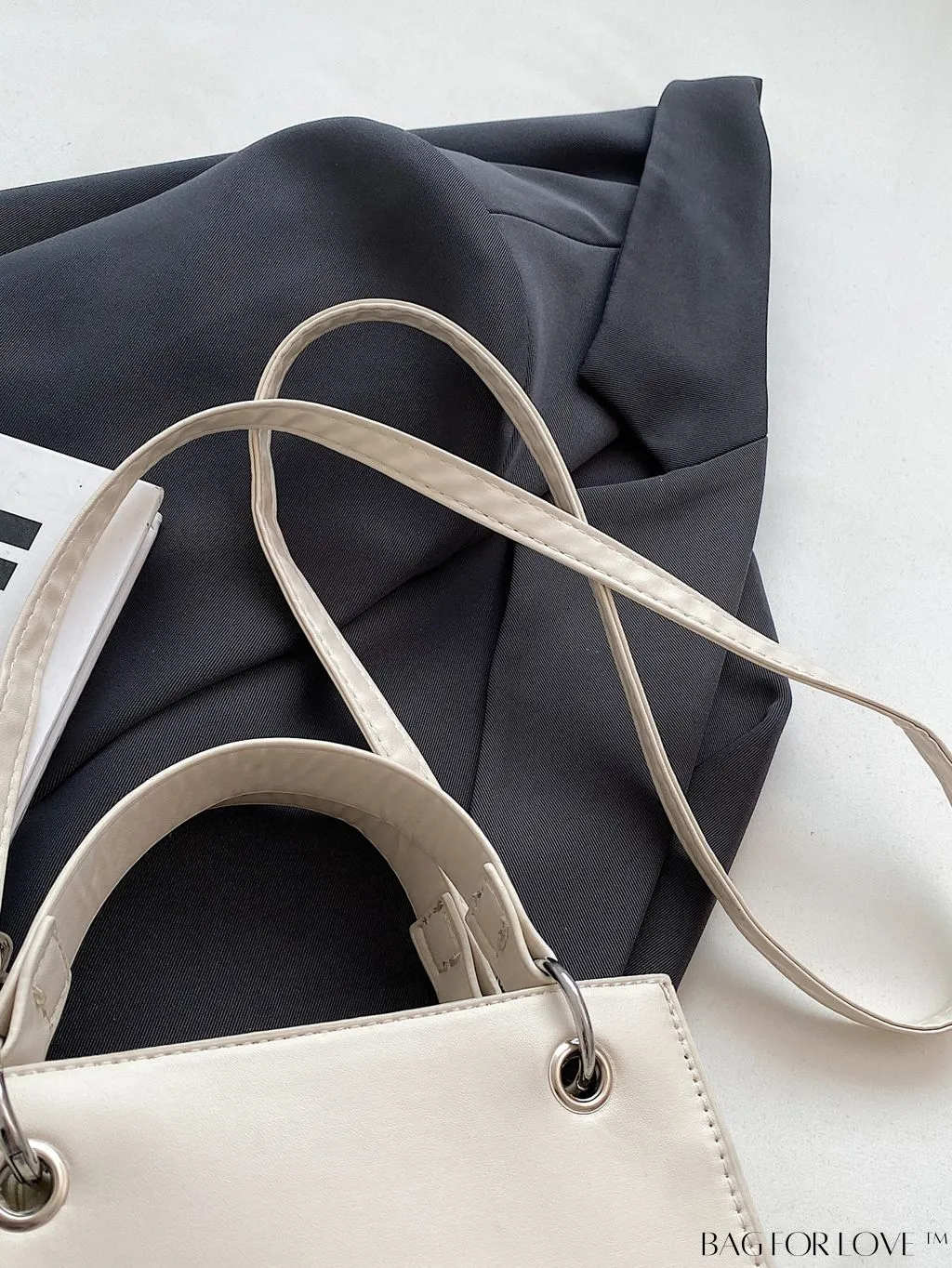 BagForLove - Minimalist Chic Tote: Solid Color & Timeless Style