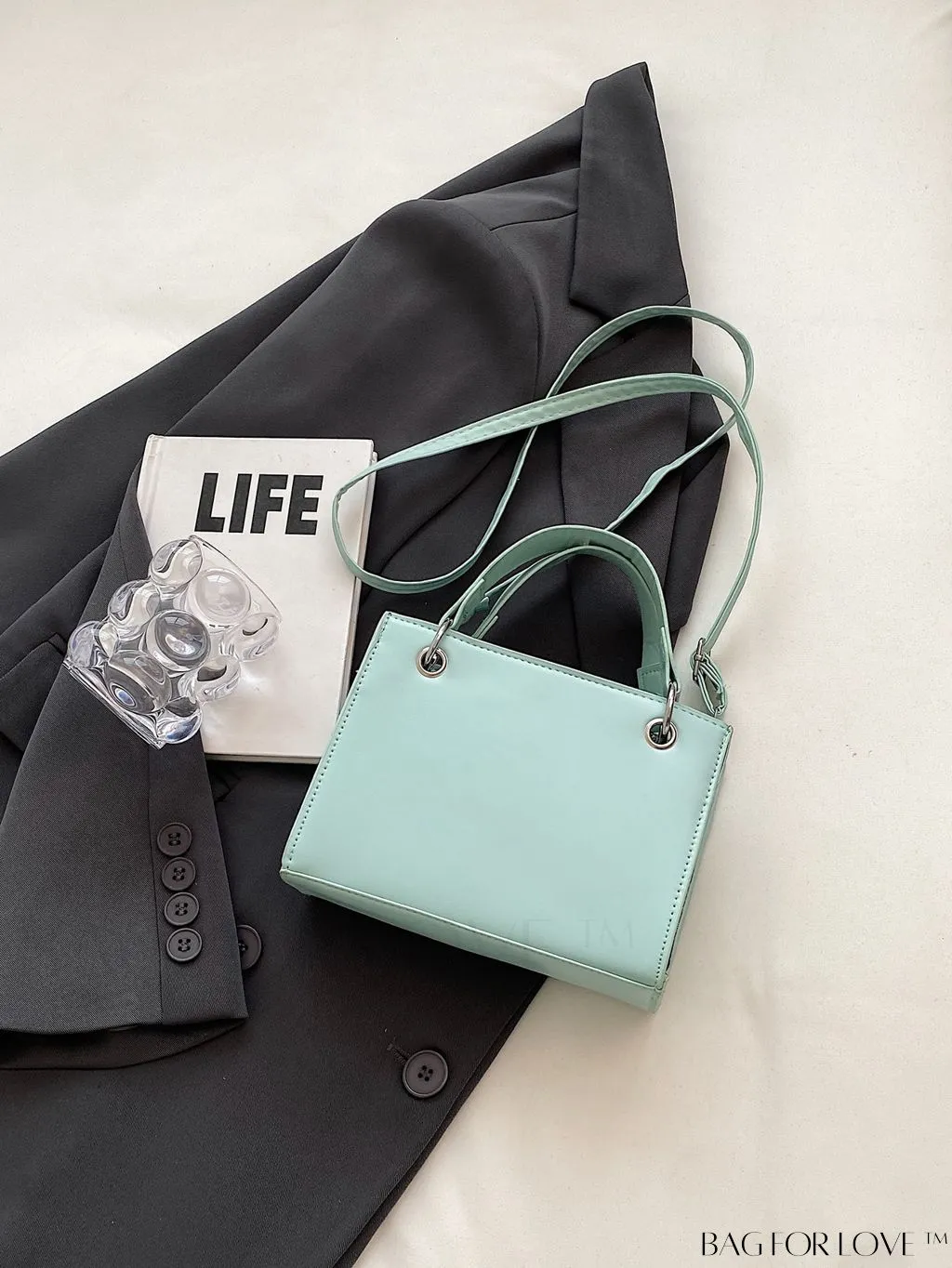 BagForLove - Minimalist Chic Tote: Solid Color & Timeless Style