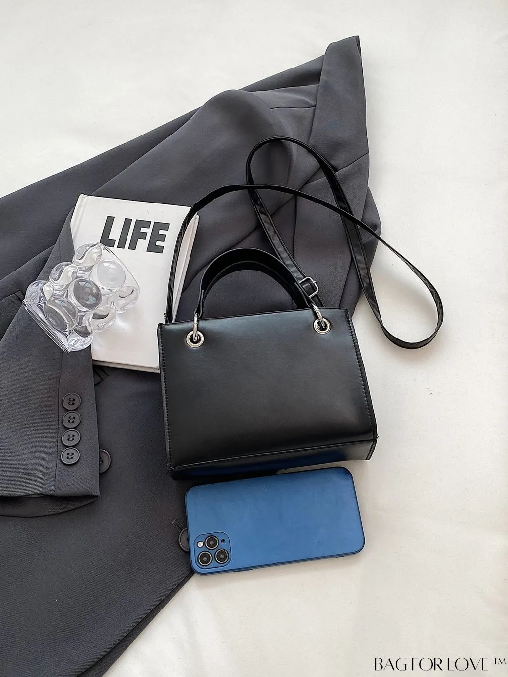 BagForLove - Minimalist Chic Tote: Solid Color & Timeless Style