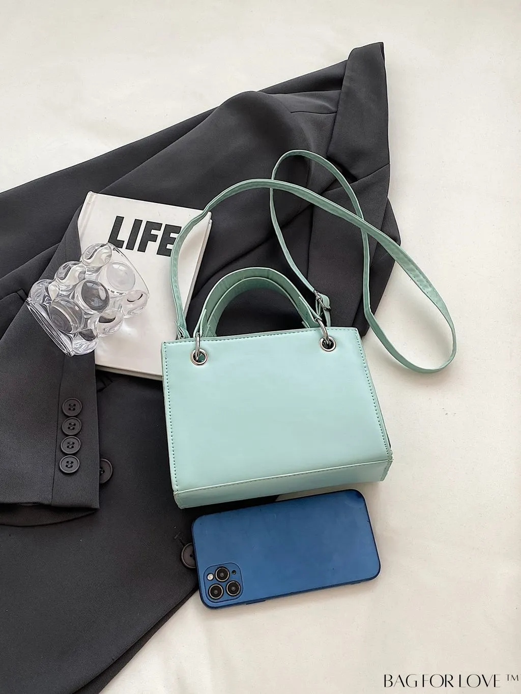 BagForLove - Minimalist Chic Tote: Solid Color & Timeless Style