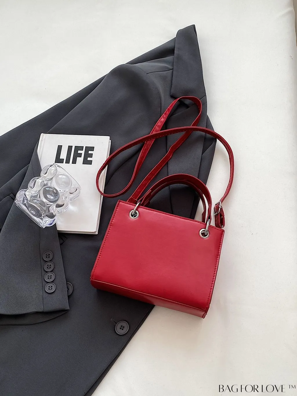 BagForLove - Minimalist Chic Tote: Solid Color & Timeless Style
