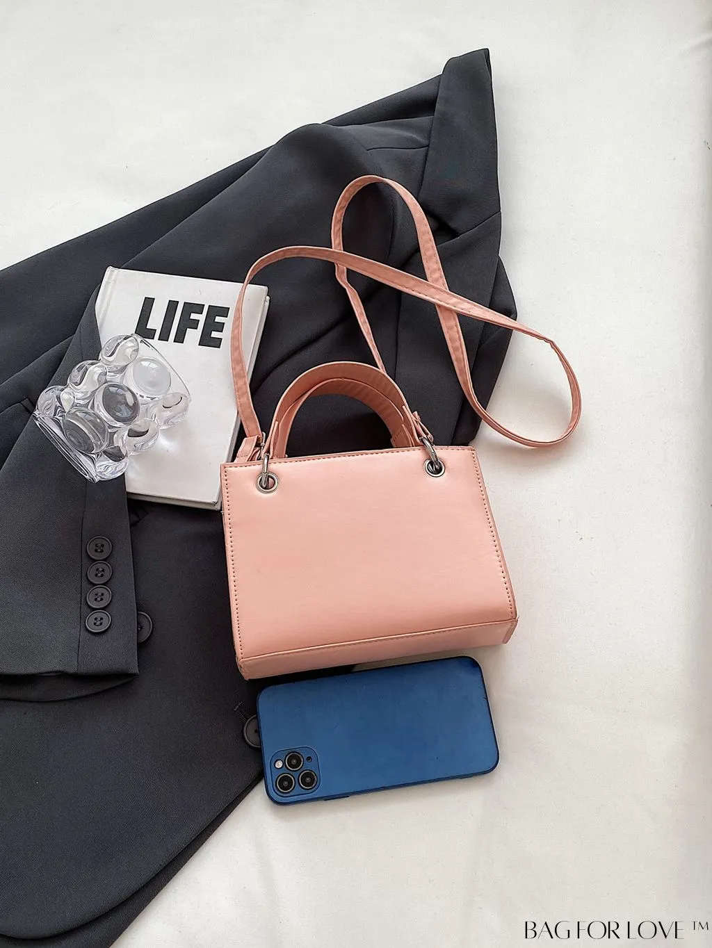 BagForLove - Minimalist Chic Tote: Solid Color & Timeless Style