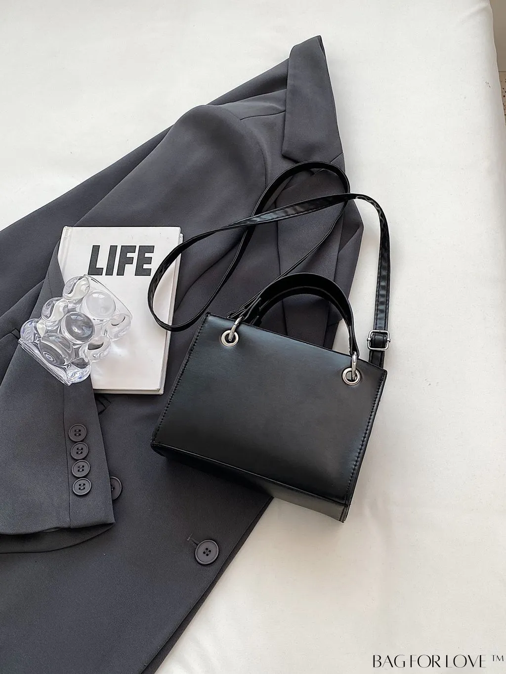 BagForLove - Minimalist Chic Tote: Solid Color & Timeless Style