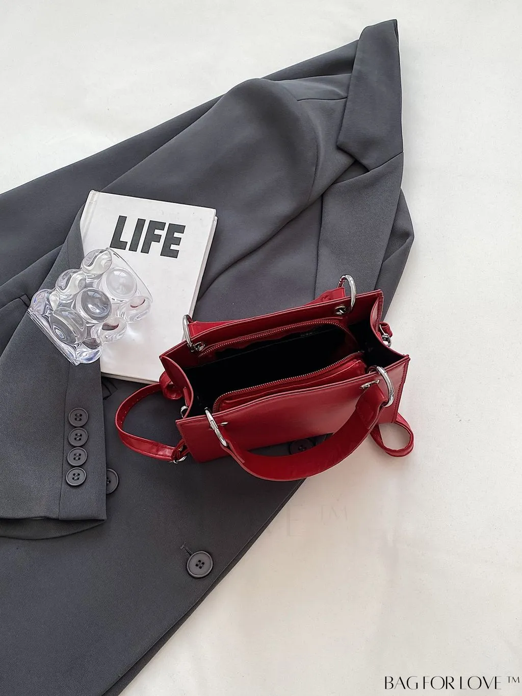 BagForLove - Minimalist Chic Tote: Solid Color & Timeless Style