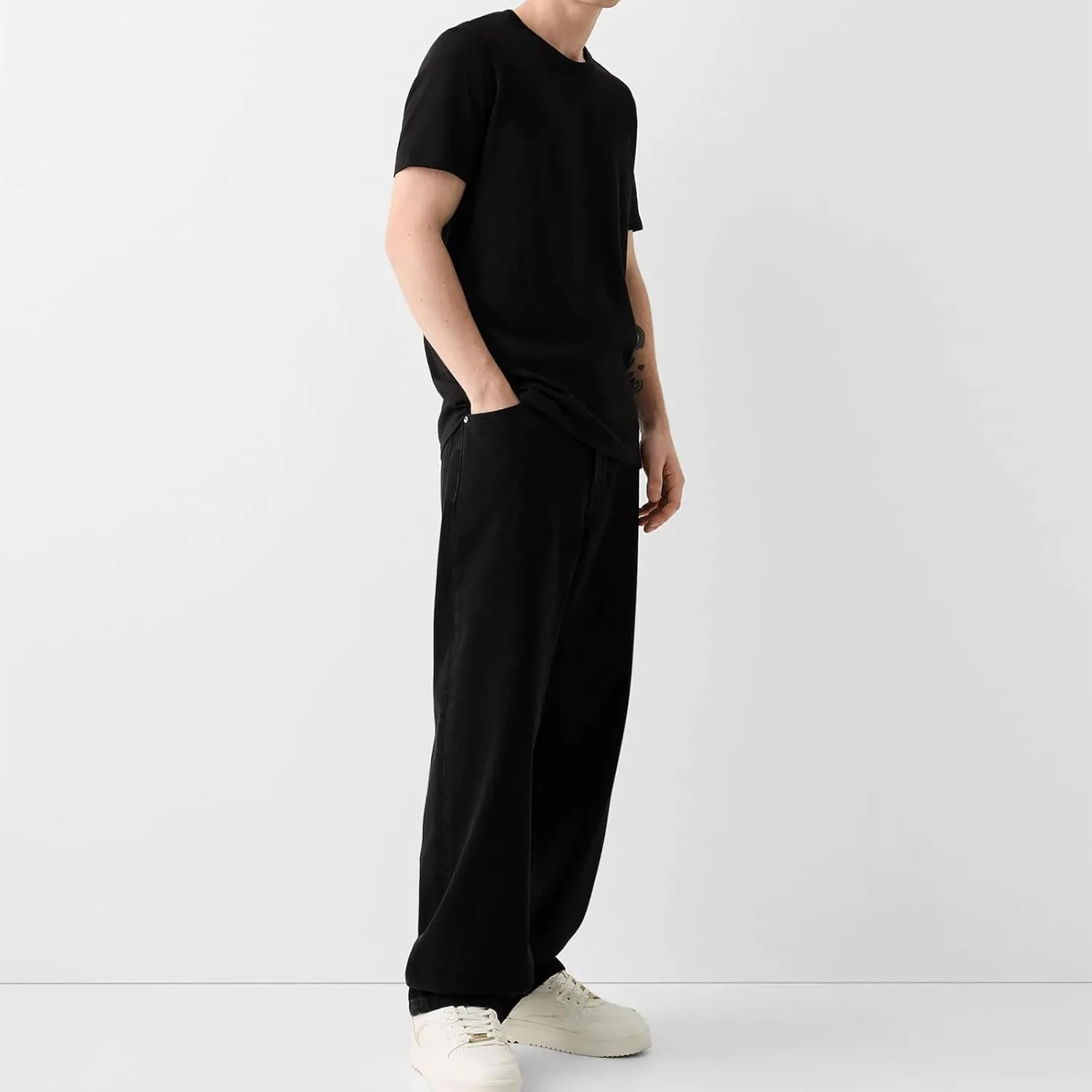 Baggy Jeans for Men Loose Fit Wide Leg Denim Pants Skateboard Hip Hop Jeans Y2K Vintage Streetwear Trousers