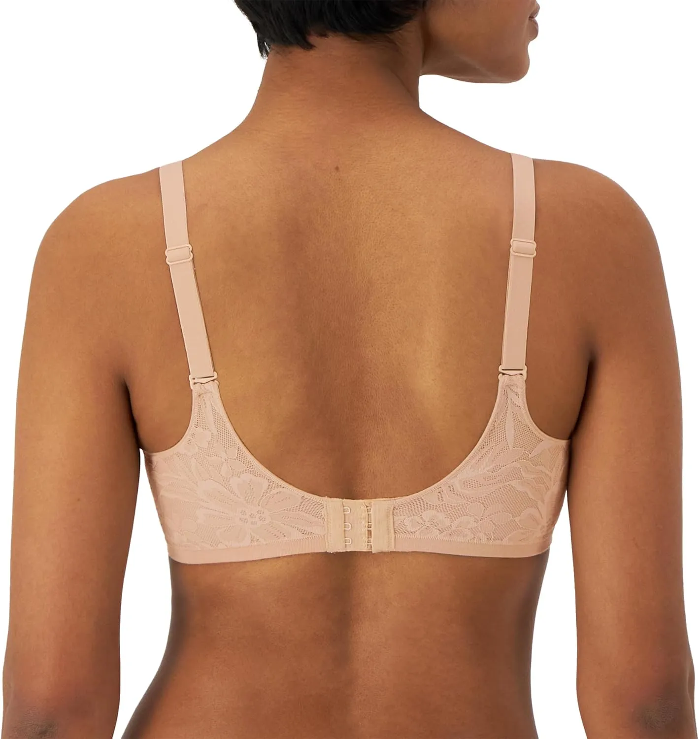 Bali Women's Breathe Lace Underwire Bra, Breathable 2-Ply Modal Bra, Convertible Straps