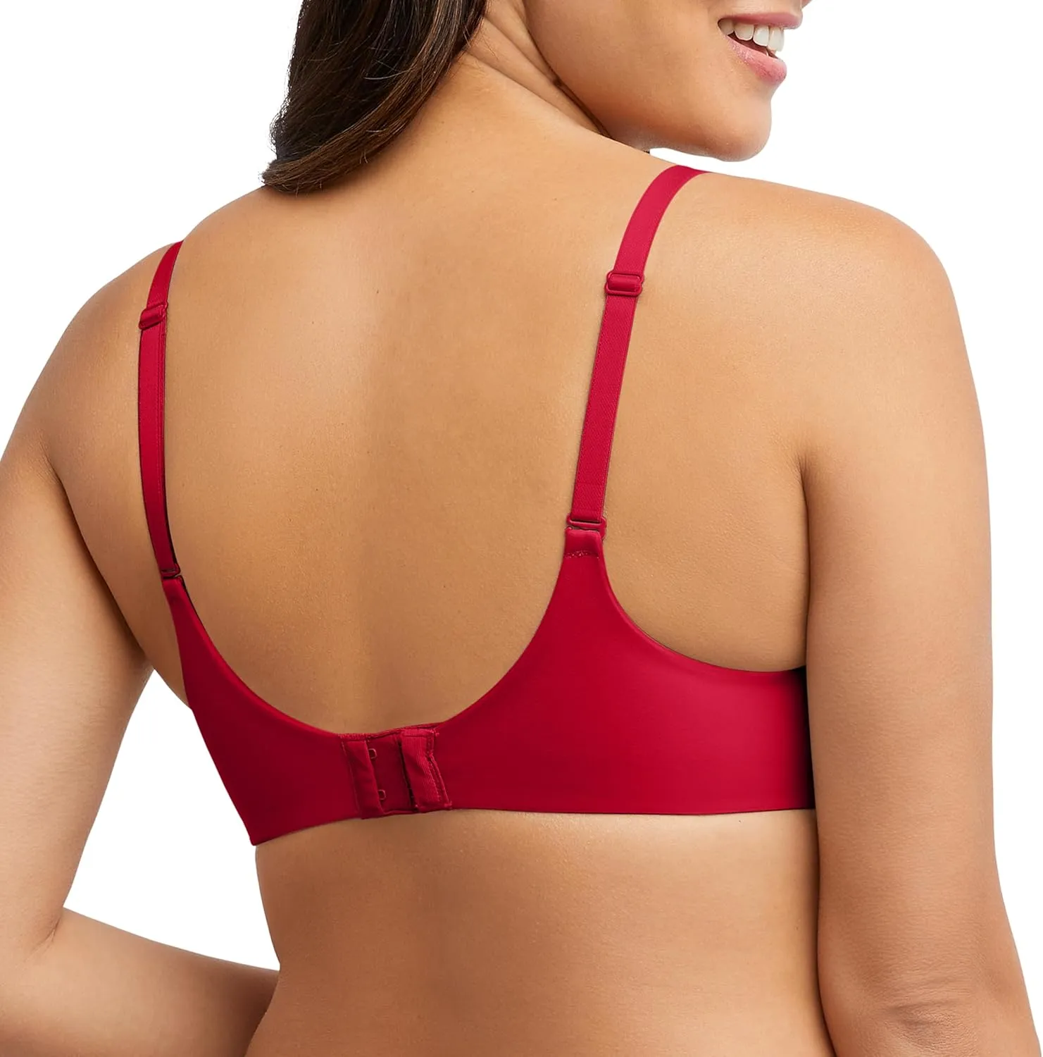 Bali Women's Lace Underwire Bra, One Smooth U Comfort Stretch Full-Coverage Convertible Bra