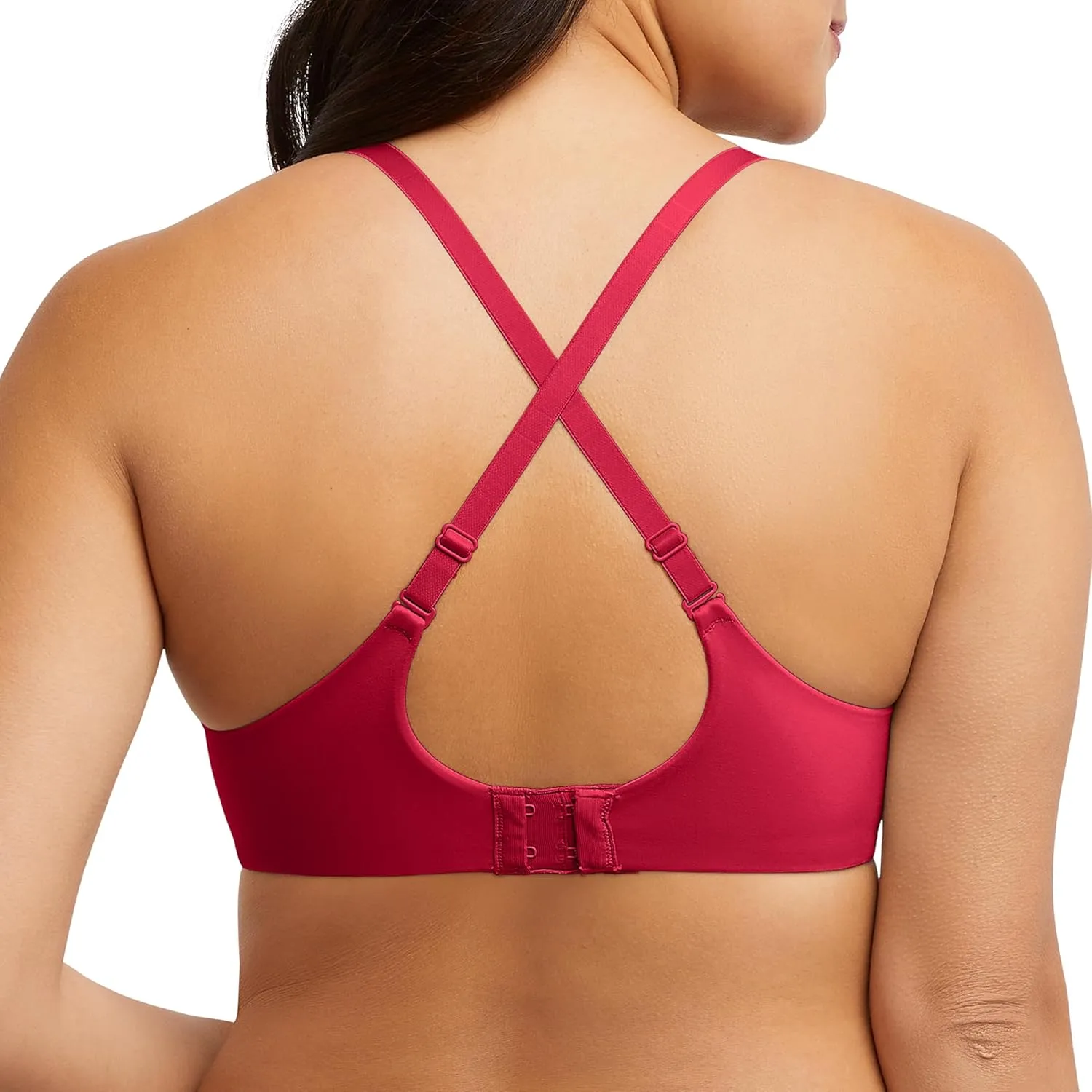 Bali Women's Lace Underwire Bra, One Smooth U Comfort Stretch Full-Coverage Convertible Bra