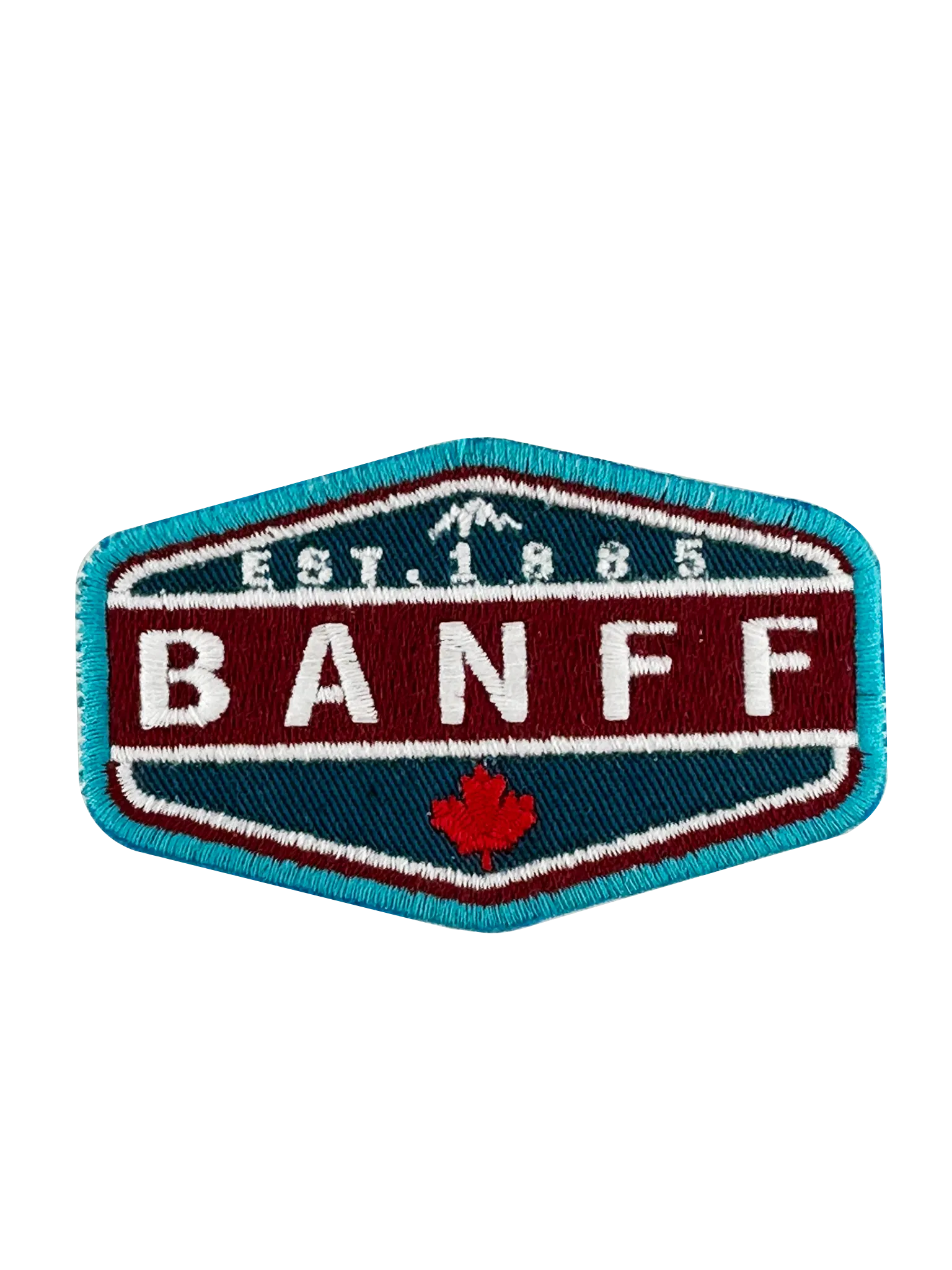 Banff iron-on embroidery patch