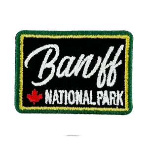 Banff iron-on embroidery patch