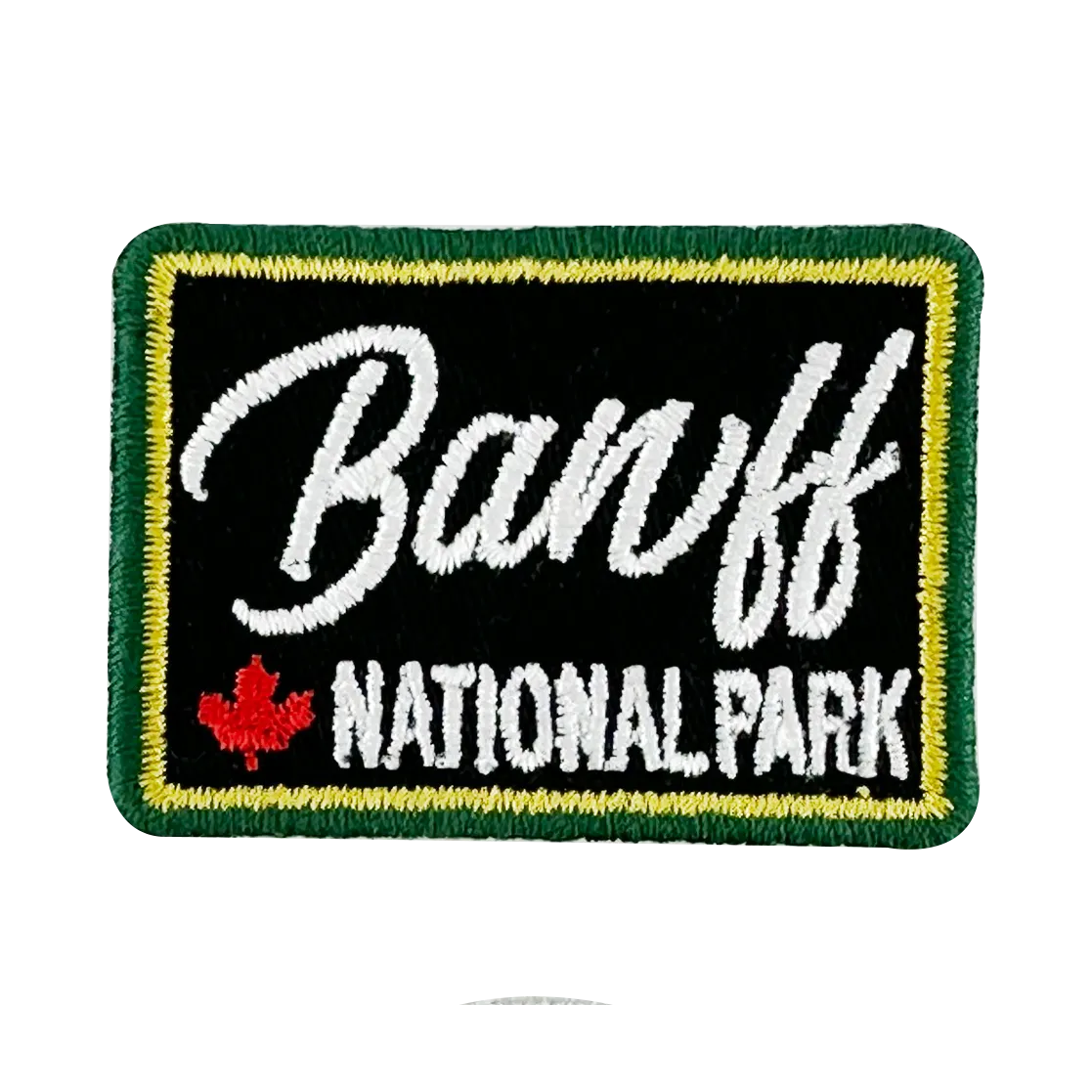 Banff iron-on embroidery patch