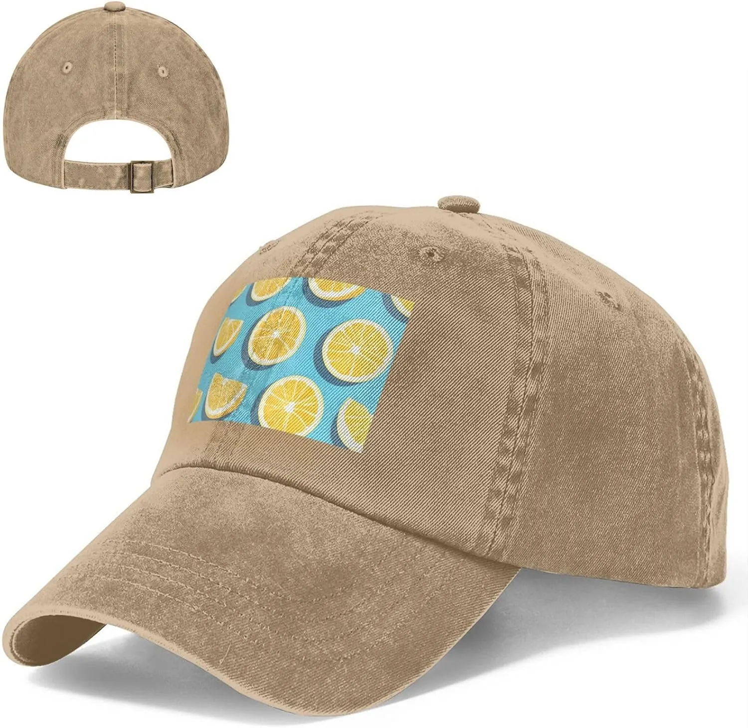 Baseball Cap Golf Dad Hat for Men Women Adjustable Baseball Hat Lemon Wedges Trucker Hat Cowboy Cap