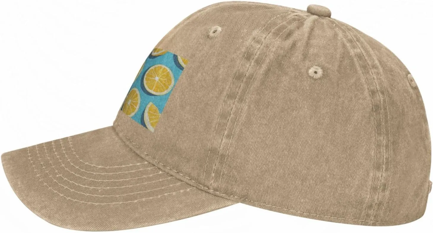 Baseball Cap Golf Dad Hat for Men Women Adjustable Baseball Hat Lemon Wedges Trucker Hat Cowboy Cap