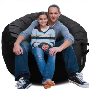 Bean Bag Chairs, Memory Foam Stuffing Bean Bag Chair for Adults/Teens/Kids with Removable Zipperd Cover, High-Rebound Memory Foam Lazy Sofa Furniture for Living Room Bedroom College Dorm