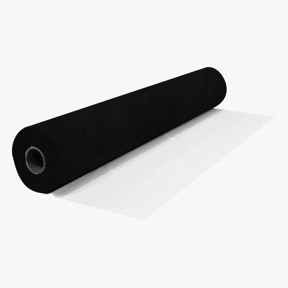 Bella Rosa Plain Velvet 140cm Black Caviar