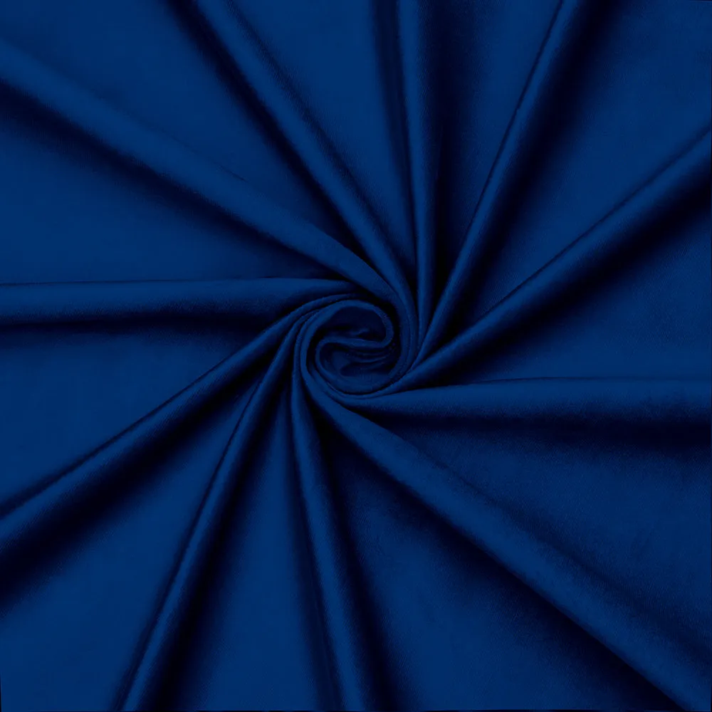Bella Rosa Plain Velvet 140cm Lapis