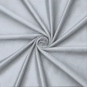 Bella Rosa Plain Velvet 140cm Silver Lining