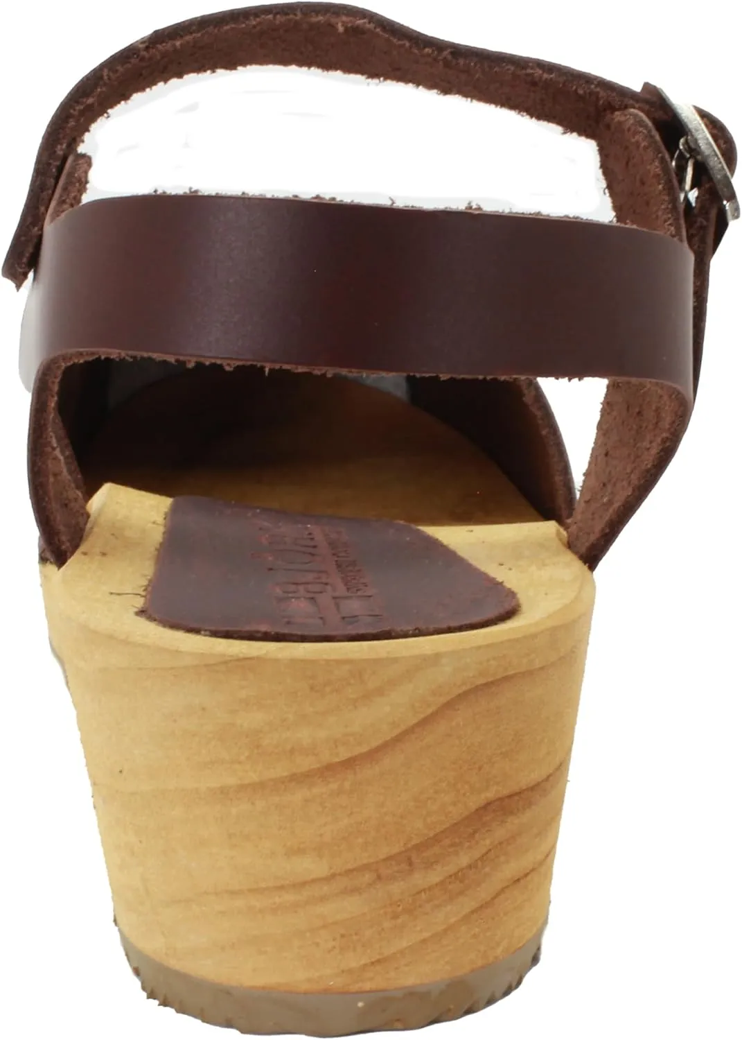Bjork Gerda Wood Closed-Toe Leather Clogs