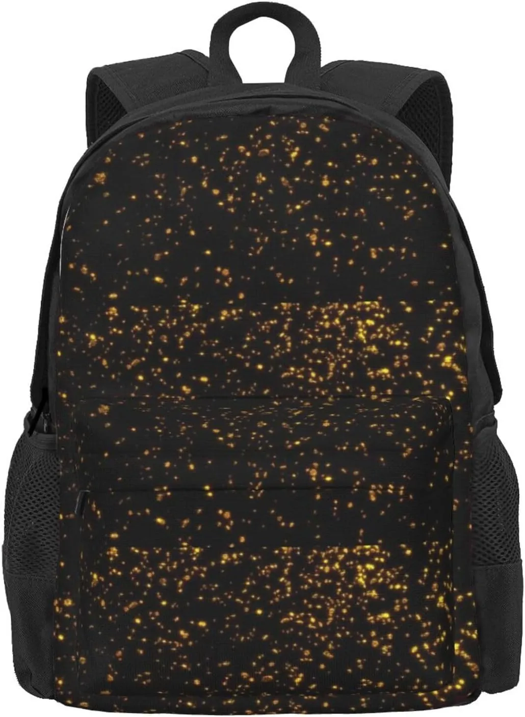 Black And Gold Wallpaper Print Storage Bag, Shoulder Bag, Leisure Bag, Large Capacity Leisure Sports Shoulder Bag