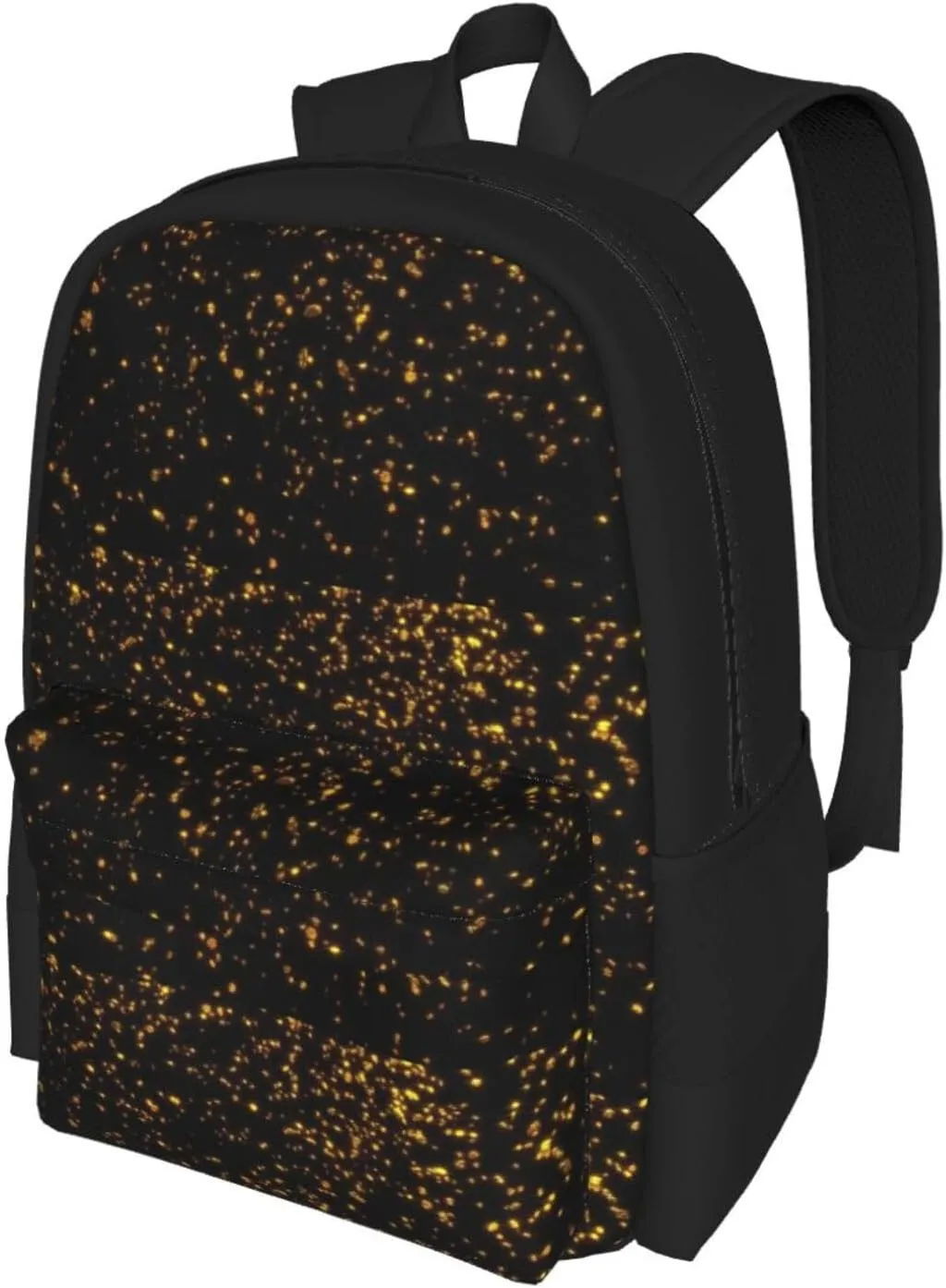 Black And Gold Wallpaper Print Storage Bag, Shoulder Bag, Leisure Bag, Large Capacity Leisure Sports Shoulder Bag