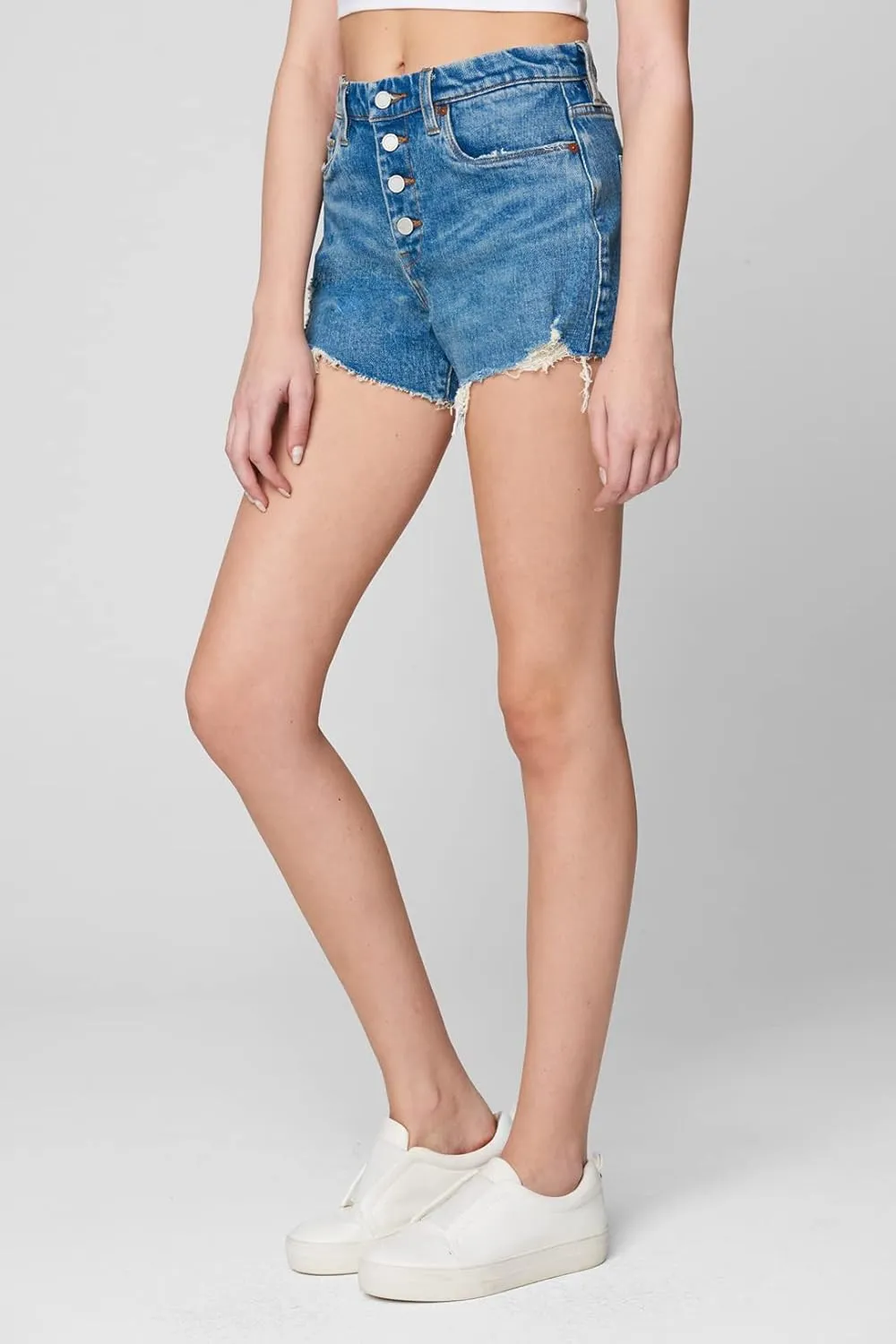 [BLANKNYC] High Rise Short with Exposed Button Fly
