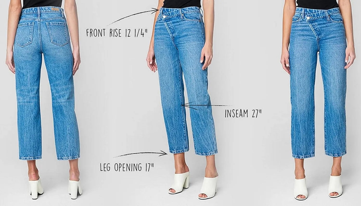[BLANKNYC] Womens Straight Leg Denim Jeans with Elasitc Side Waistband, Comfortable & Stylish Pants