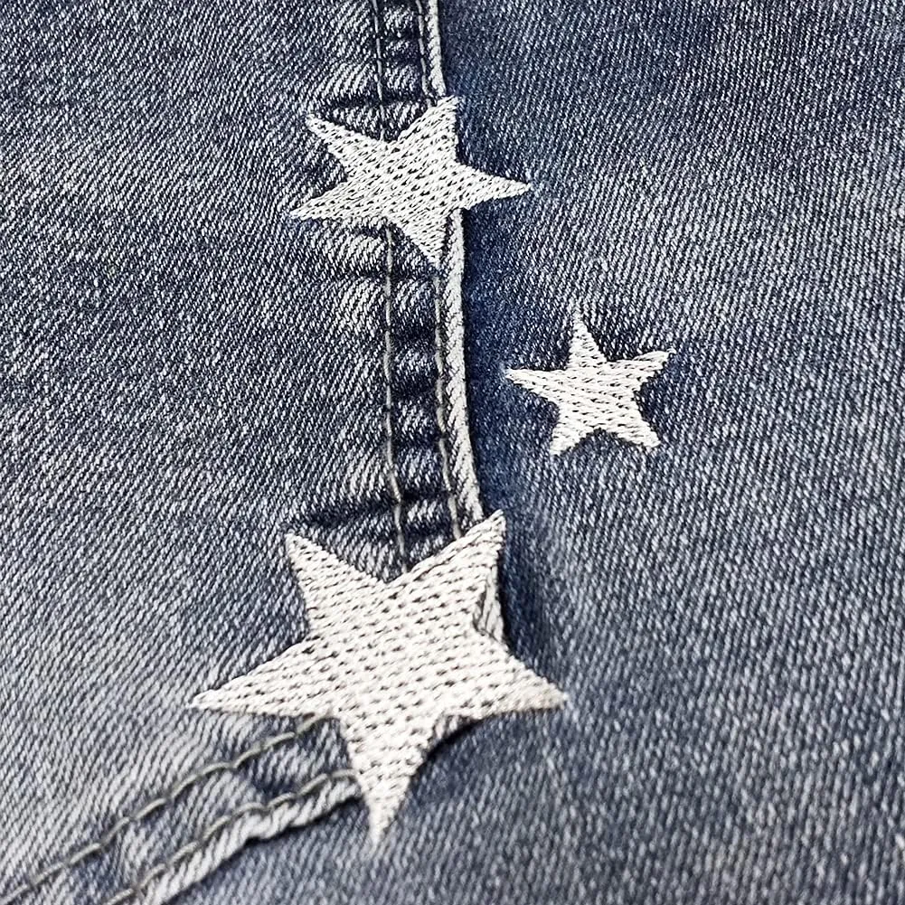 Bootcut Jeans for Women Fit Embroidered Washed Jean Denim Pants