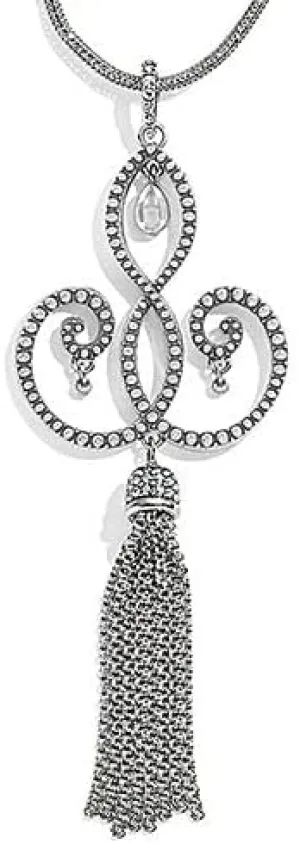 Brighton Sea of Love Convertible Tassel Necklace - Silver