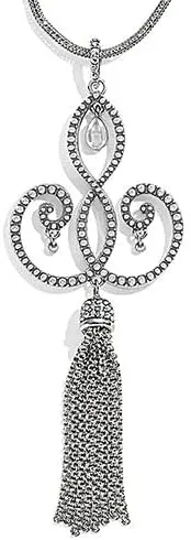 Brighton Sea of Love Convertible Tassel Necklace - Silver