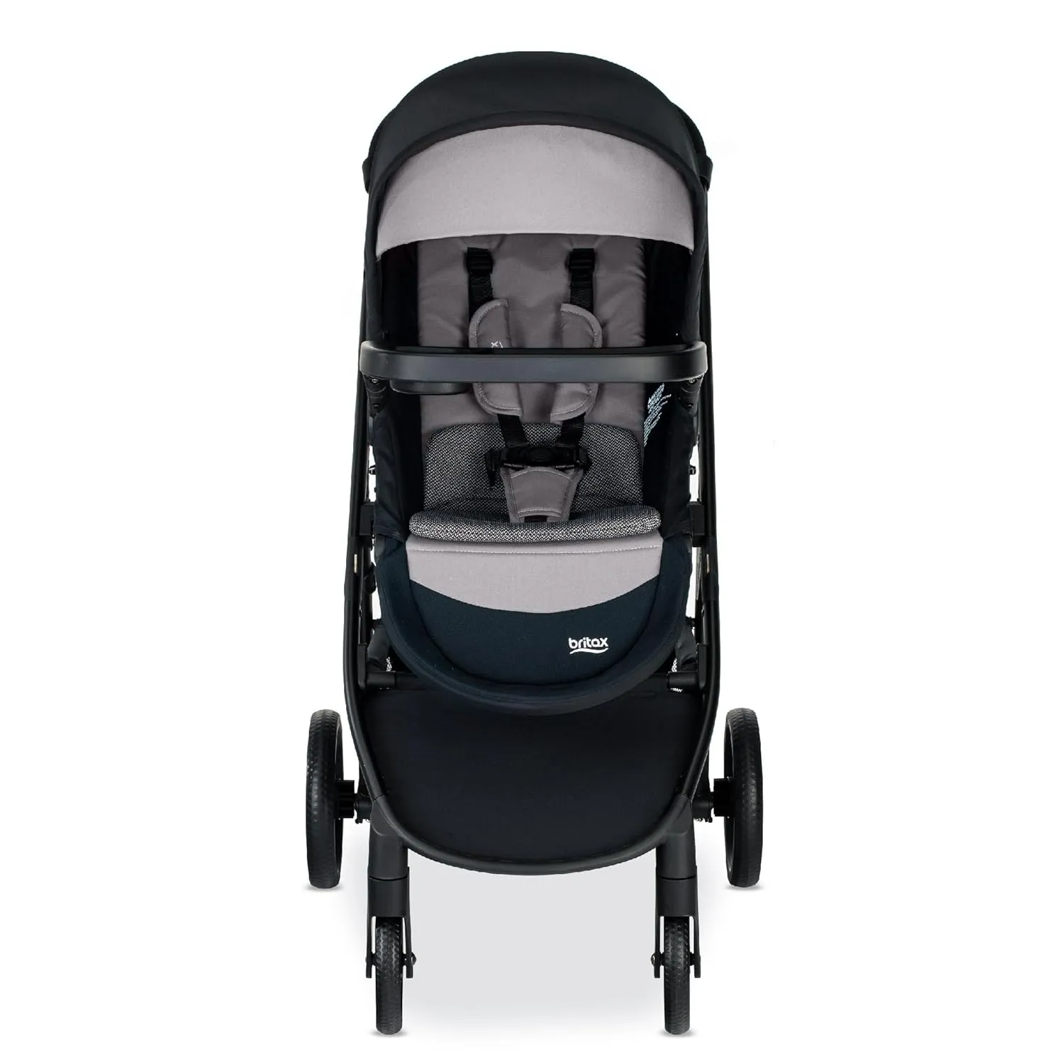 Britax Brook  Modular Baby Stroller, Ultra-Lightweight Infant and Toddler Stroller with SafeWash Insert and 4 Ways to Stroll, Graphite Onyx
