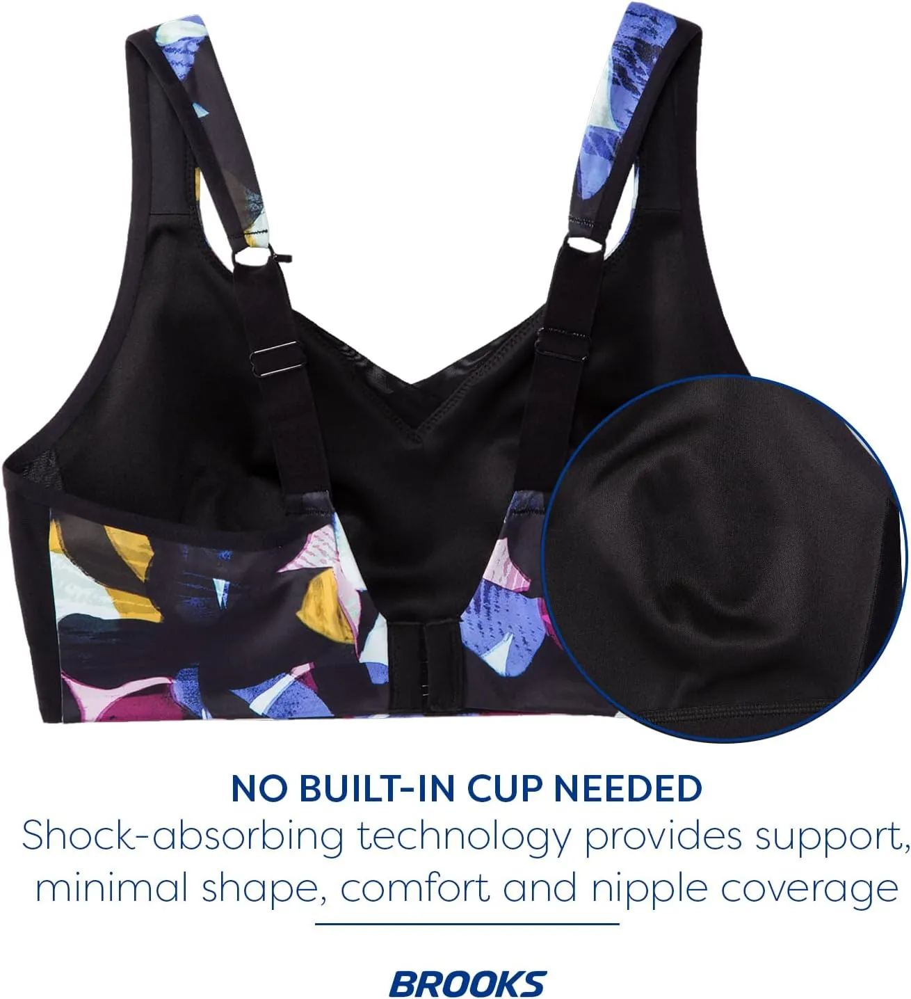 Brooks Women's Convertible Run Bra for High Impact Running, Workouts & Sports with Maximum Support