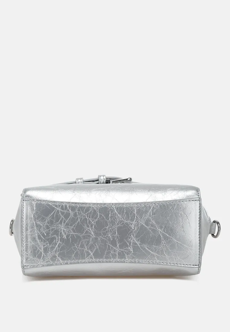 Buckle Detail Satchel Bag By RAG