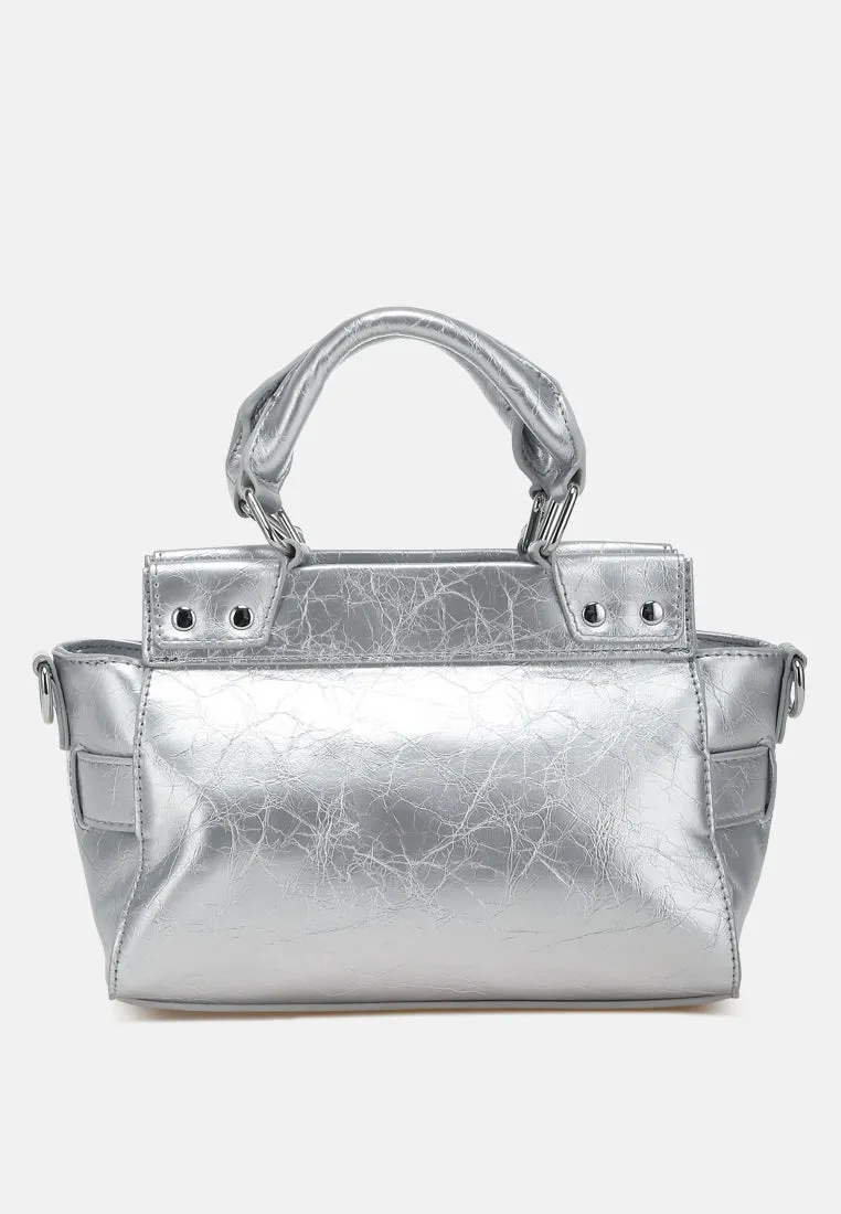 Buckle Detail Satchel Bag By RAG