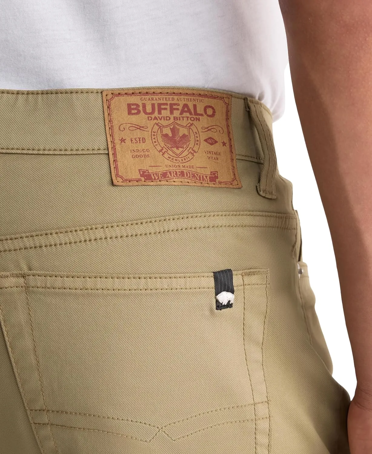 Buffalo David Bitton Men's Slim Ash Jeans Non Denim Sateen Pant