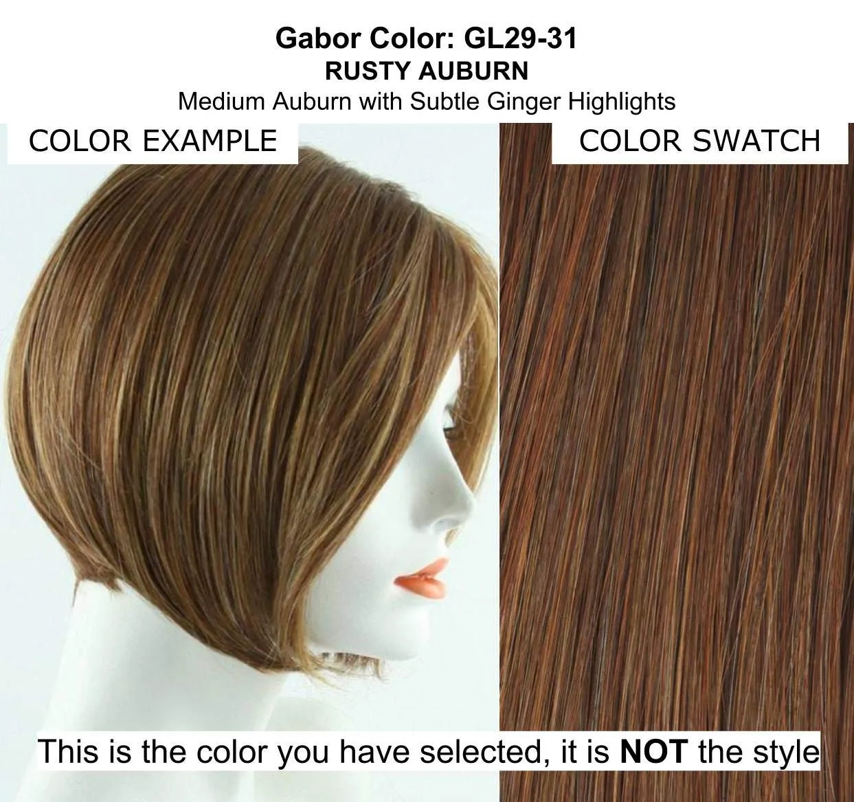 Bundle - 5 Items: Stylish Flair Wig by Gabor, Christy's Wigs Q & A Booklet, 2oz Travel Size Wig Shampoo, HD Smooth and Wide Tooth Comb - Color: 29_31