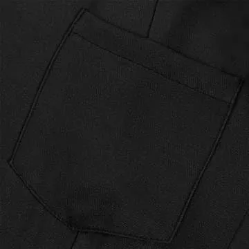 Button Down Denim Shirt Dress for Women Vintage Casual Lapel Collared Solid Jean Dresses with Pockets