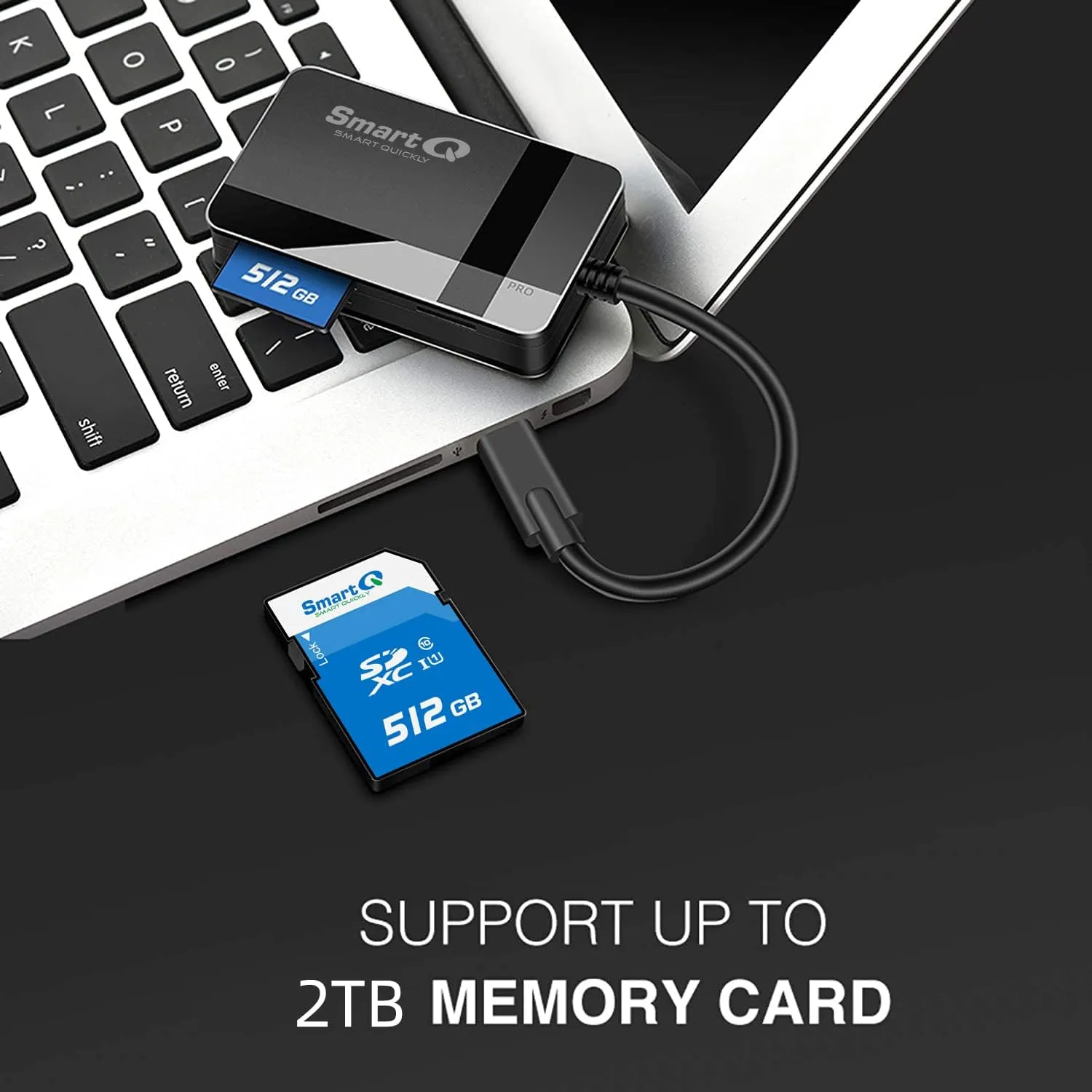 C368 USB 3.0 SD Card Reader, Plug N Play, Apple and Windows Compatible, Powered by USB, Supports CF/SD/SDHC/SCXC/MMC/MMC Micro/RS MMC/Mini SD/Micro SD/MS Duo/MS Pro/MS Pro (Pro Duo C, Black)