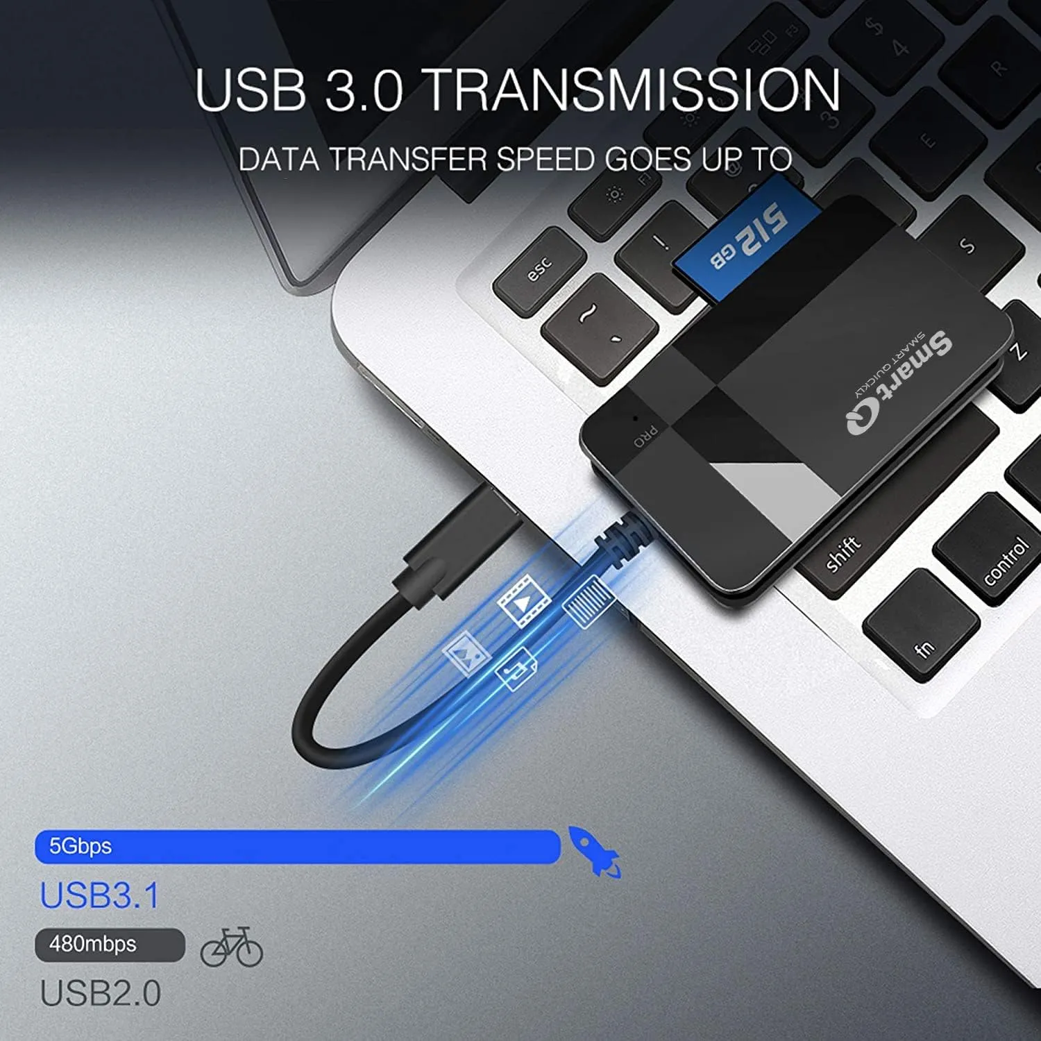 C368 USB 3.0 SD Card Reader, Plug N Play, Apple and Windows Compatible, Powered by USB, Supports CF/SD/SDHC/SCXC/MMC/MMC Micro/RS MMC/Mini SD/Micro SD/MS Duo/MS Pro/MS Pro (Pro Duo C, Black)