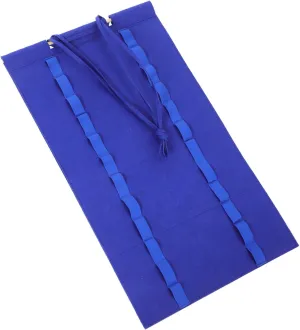 Cabilock Belt Storage Bag Belt Blue Felt