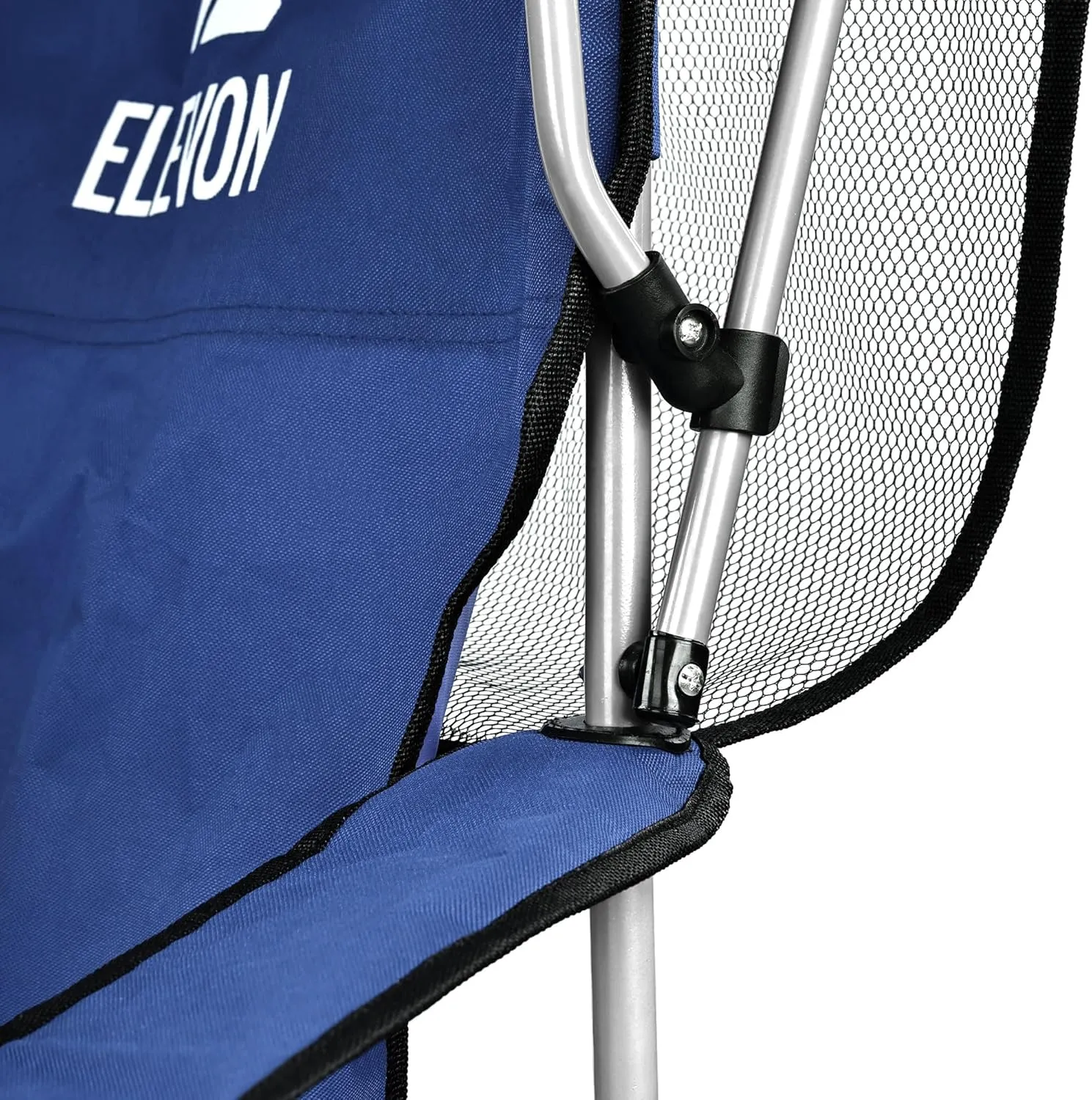 Camp Chairs with Shade Canopy Chair Folding Camping Recliner Support with Carrying Bag, Navy Blue