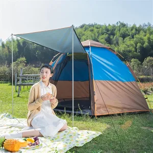 Camping Tents & Shelters, Pop Up Tents for Camping, Tents for Camping Easy Setup Waterproof, 3-4 Person Family Tent with Screen Room, Easy to Set Up