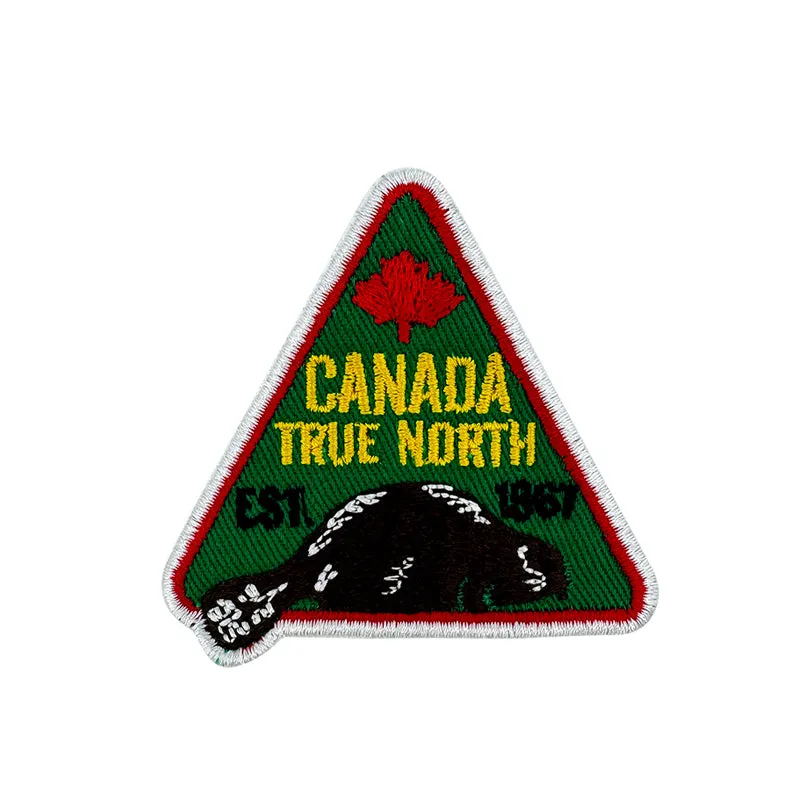 Canada iron-on embroidery patch