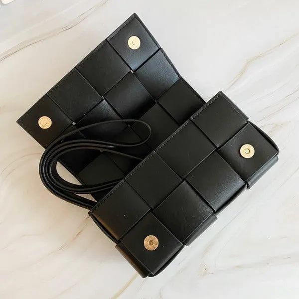 CANDY CUBE WOVEN SLING BAG