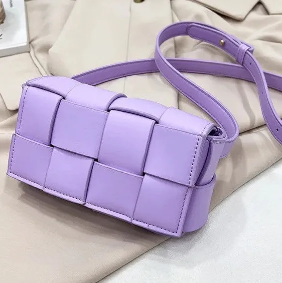 CANDY CUBE WOVEN SLING BAG