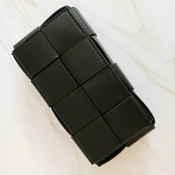 CANDY CUBE WOVEN SLING BAG