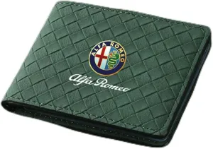 Car Card Holder Wallet for Alfa Romeo Tonale (Type 965) 2022 2023 2024 2025 2026 Leather Driver's License Holder Card Case Passport Card Bag Car Accessories,Green