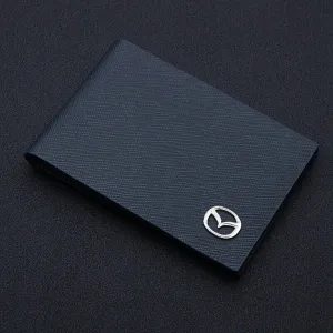 Car Card Holder Wallet for Mazda Mazda6 6 Sport Wagon Estate (Type GJ) 2016-2022 Leather Driver's License Holder Card Case Passport Card Bag Car Accessories,Blue-2 Pages