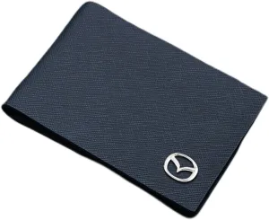 Car Card Holder Wallet for Mazda MX-5 MX5 RF Ignition/Sakura/Signature / 30th 2015-2023 Leather Driver's License Holder Card Case Passport Card Bag Car Accessories,Blue-3 Pages