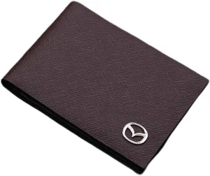 Car Card Holder Wallet for Mazda MX-5 MX5 RF Ignition/SAKURA/Signature / 30th 2015-2023 Leather driver's license holder Card Case Passport Card Bag Car Accessories,Coffee-3 Pages
