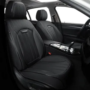 Car Seat Covers Full Set, Leather Seat Cover for Cars, 5 Seats Waterproof Automotive Seat Covers Fit Toyota Rav4 Camry Corolla Cruze CRV Accord, Black